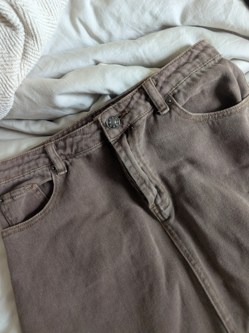 Women's Denim Brown Skirt